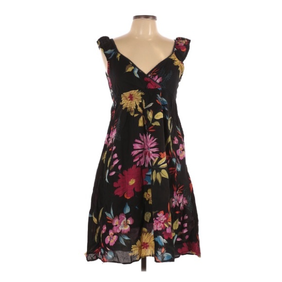 Speed Control | Black Floral LBD Large 100% Cotton - Picture 2 of 7